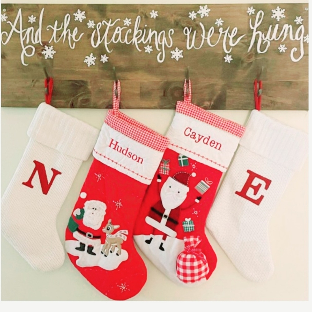 NWT: Pottery Barn Quilted Personalized Christmas stocking "JEREMIAH " 3D Train🎄